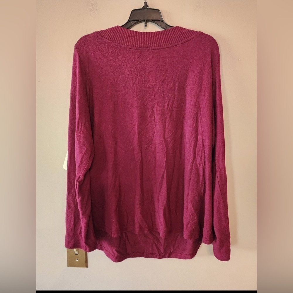 St. Johns Bay purple sweater lightweight size xxl petite - Picture 5 of 5